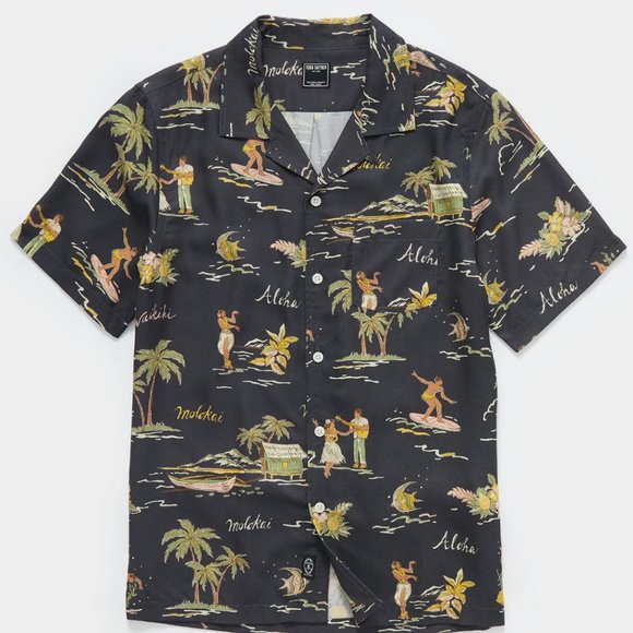 Todd Snyder Other - Todd Snyder ALOHA PRINT SHORT SLEEVE CAMP COLLAR SHIRT